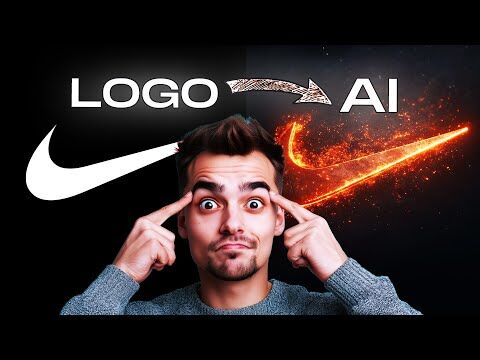 A stylish 3D animated logo, representing creative branding for a digital presence.
