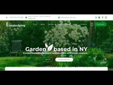 Landscaping WordPress Theme- Overview and Installation