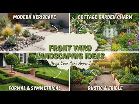 Easy! 🌿 Front Yard Landscaping Ideas for Curb Appeal 2026 Low Maintenance Budget