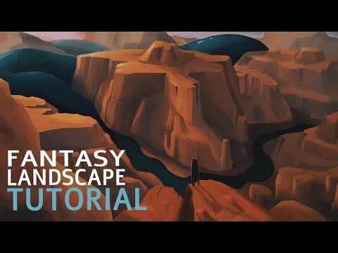 Concept Art Landscape PAINTING PROCESS