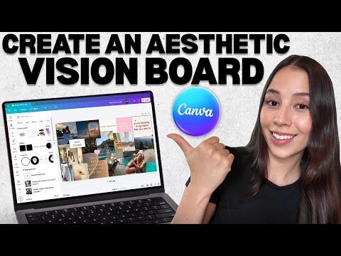Aesthetic Vision Board in Canva