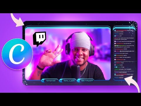 A customizable Twitch overlay displaying live chat and stream elements.